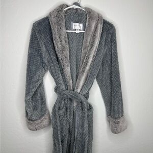 Midnight by Carole Hochman Plush Gray Robe